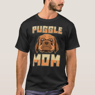Puggle-Mama Süßes Tier Tierbesitzer Hundeliebhaber T-Shirt