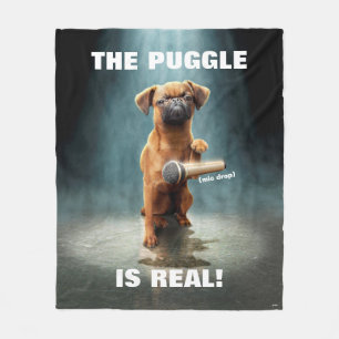 Puggle Mic Drop Fleecedecke