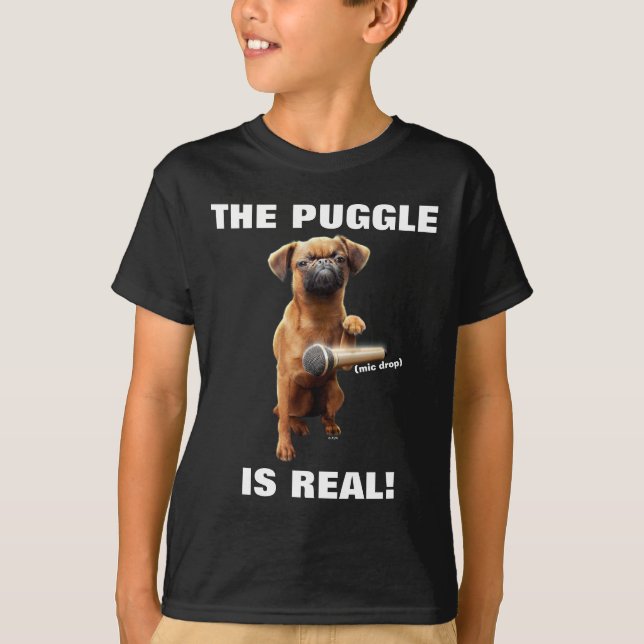 Puggle Mic Drop T-Shirt (Vorderseite)