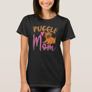 Puggle Mom Dog  Dog Owner Animal Mothers Day Puggl T-Shirt
