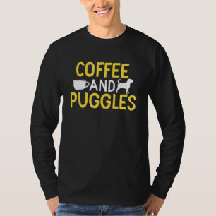 Puggle und Kaffee Grafik Frauen Männer Kinder Pugg T-Shirt