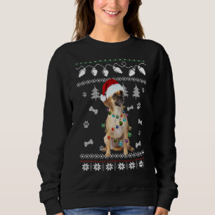 Puggle Weihnachts-Hund Licht hässlicher Pullover