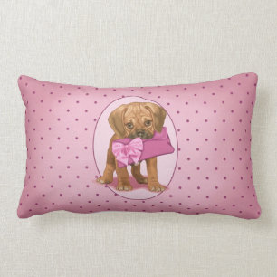Puggle Welpe und Kupplung Lendenkissen