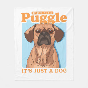 Puggles Hundebesitzer Es ist ein Puggle-Kopie Fleecedecke