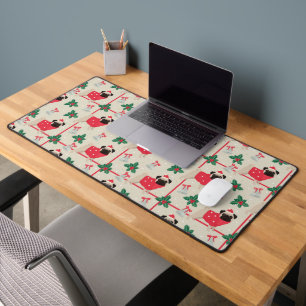 Puggy Christmas Desk Mat Schreibtischunterlage