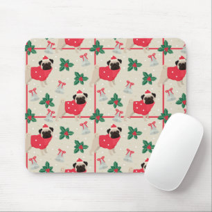 Puggy Christmas Mousepad