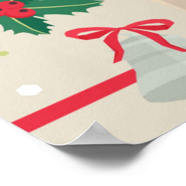 Puggy Christmas Poster (Ecke)