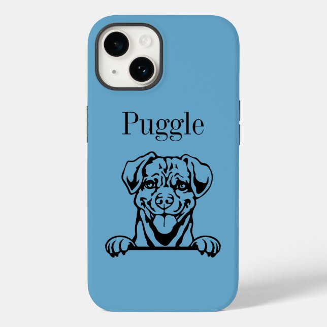 Puggy Hund Case-Mate iPhone 14 Hülle (Rückseite)