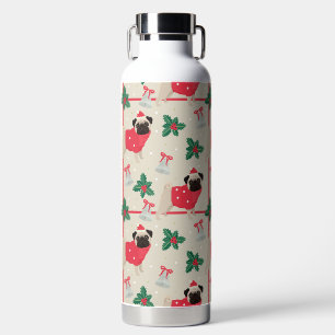 Puggy Weihnachtswasserflasche Trinkflasche