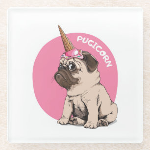 Pugicorn Glasuntersetzer
