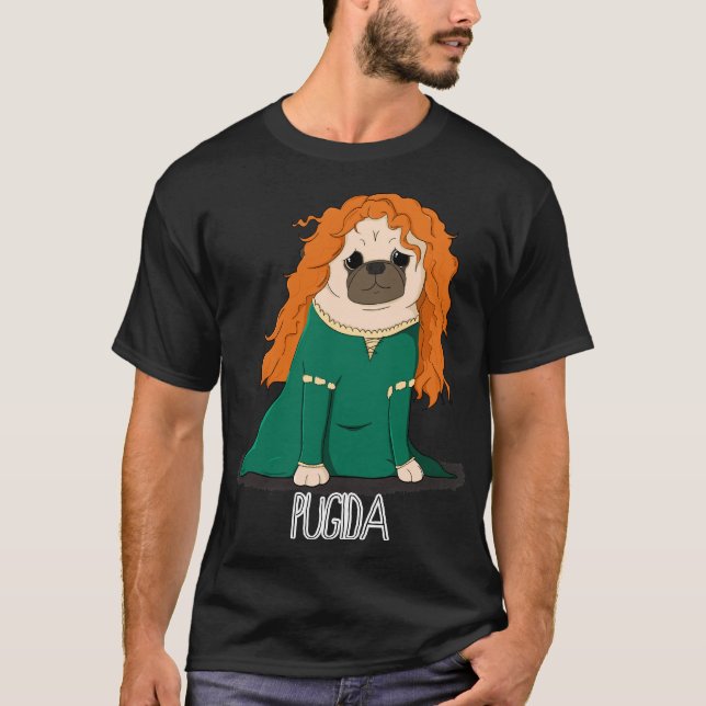 Pugida! Klassischer T - Shirt 433 (Vorderseite)