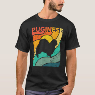 Puginese Vintage Sunset Mom Dad T-Shirt