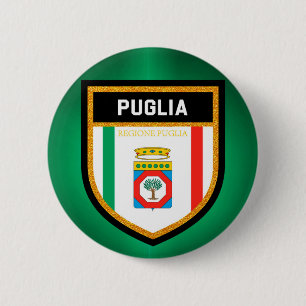 Puglia-Flagge Button