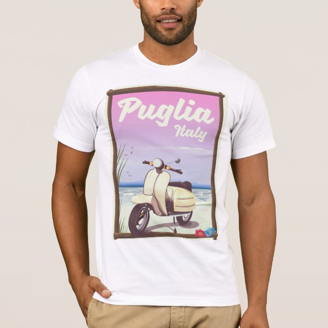 Puglia Italien Reiseplakat. T-Shirt (Vorderseite)
