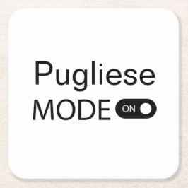 Pugliese Modus auf lustige Tango Tänzer Tango Rechteckiger Pappuntersetzer