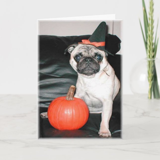 Pugoween Karte (Vorderseite)