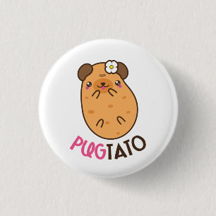 Pugtato Mops-Kartoffel Button
