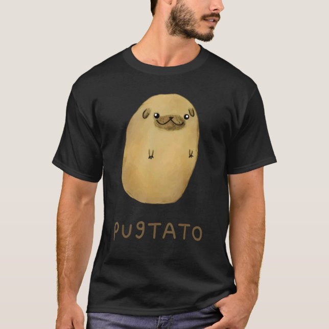 Pugtato Potato Dogs T-Shirt (Vorderseite)