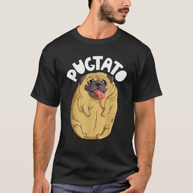Pugtato Pug Potato Dog Lovers Costume Funny Meme G T-Shirt (Vorderseite)