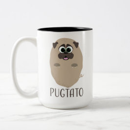 Pugtato! Zweifarbige Tasse