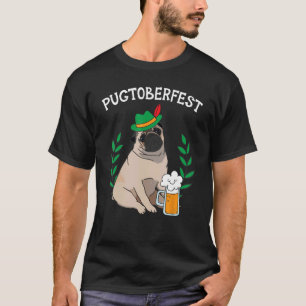 Pugtoberfest Bierfestival Biertrinker Oktoberfest T-Shirt