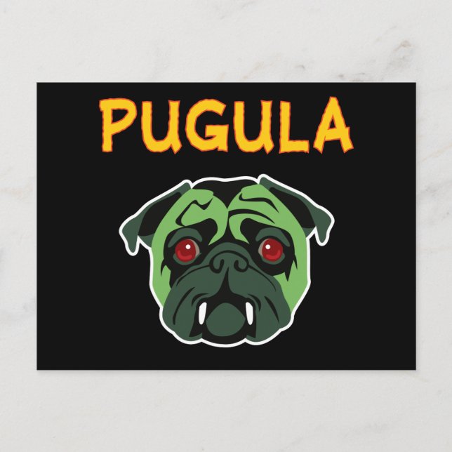 Pugula der Vampirhund Postkarte (Vorderseite)