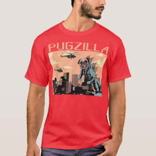 Pugzilla, der lustige Hund für Männer Frauen, ich  T-Shirt