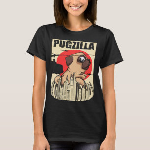 Pugzilla für Mops Eigentümer Mops für Mops T-Shirt