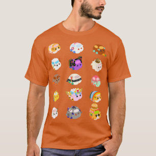 Pui Pui Molcar Assorted Characters Black T-Shirt
