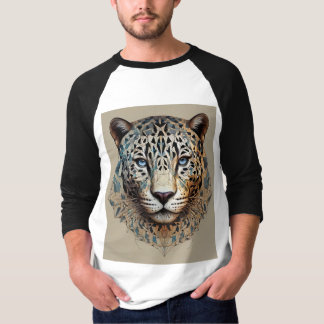 Puissance fractale : T-shirt Jaguar géométrique.