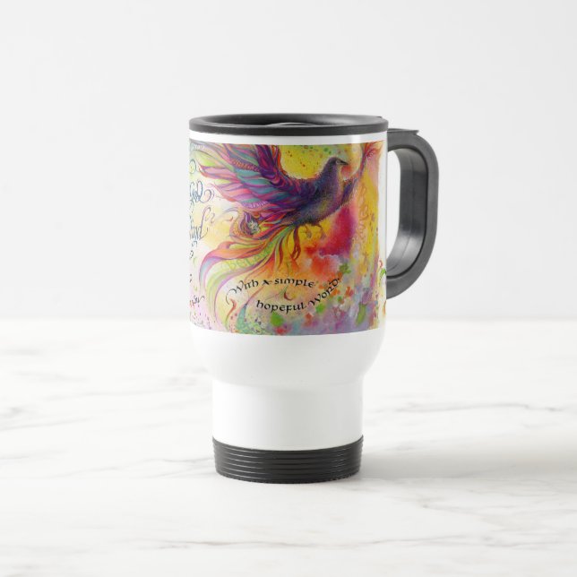Puissante Mug Dieu/Vent Voyage (Devant droit)