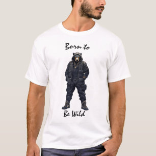 Puissante T-shirt d'ours tactique sauvage