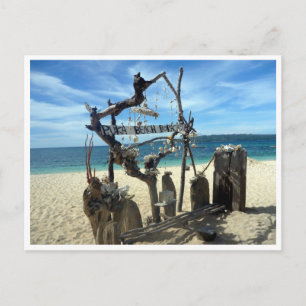 Puka Strandskulptur Postkarte