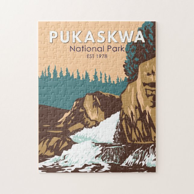 Pukaskwa Nationalpark Kanada Reisen Kunst Vintag (Vertikal)