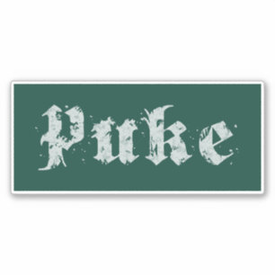Puke Gothic Vintag erschüttert (dunkelgrün) Aufkleber
