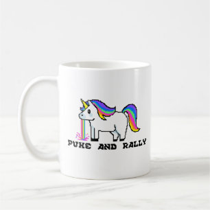 Puke & Rally Rainbow Einhorn Tasse   Pixel Party