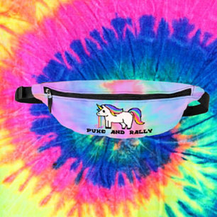 Puke & Rally Regenbogen-Einhorn Bauchtasche   Tie-