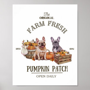 Pukkin Patch French Bulldog - Die Original Farm Poster