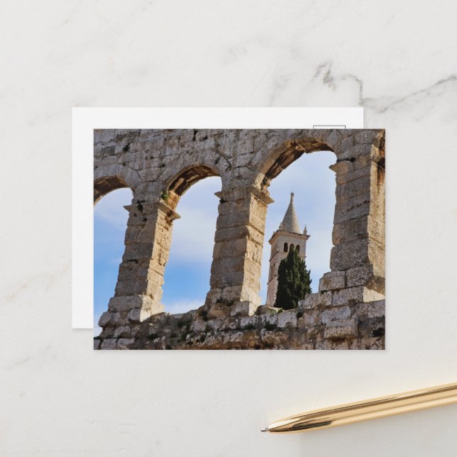 Pula Arena Kroatien Postkarte (Vorderseite/Rückseite Beispiel)