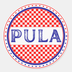 Pula City Pride Emblem – Kroatische Identität Runder Aufkleber