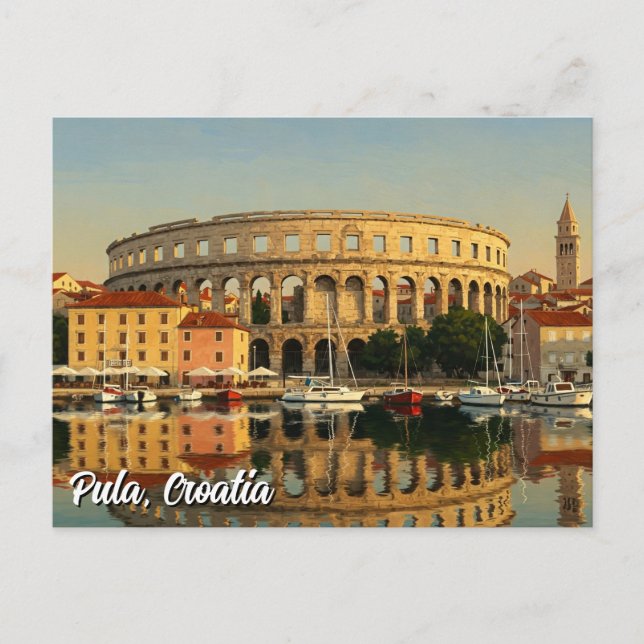 Pula Croatia Reisen Postkarte (Vorderseite)