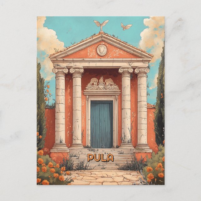 Pula Kroatien Postkarte (Vorderseite)