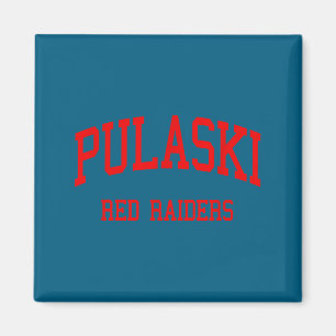 Pulaski high school hs pulaski wi retro magnet