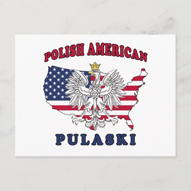 Pulaski Wisconsin Polnisch Postkarte (Vorderseite)