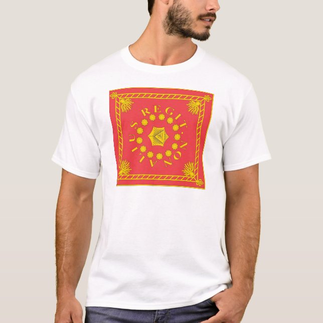 Pulaskis Legions-Flaggen-T - Shirts (Vorderseite)