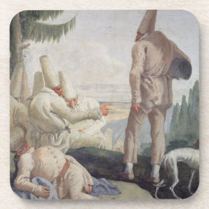 Pulcinella am Feiertag Getränkeuntersetzer