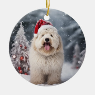 Puli Dog Christmas Keepake Keramik Ornament