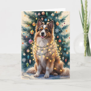 Puli Dog Weihnachtsgrüßkarte Karte