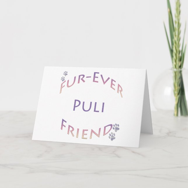 Puli Furever Friend Karte (Vorderseite)