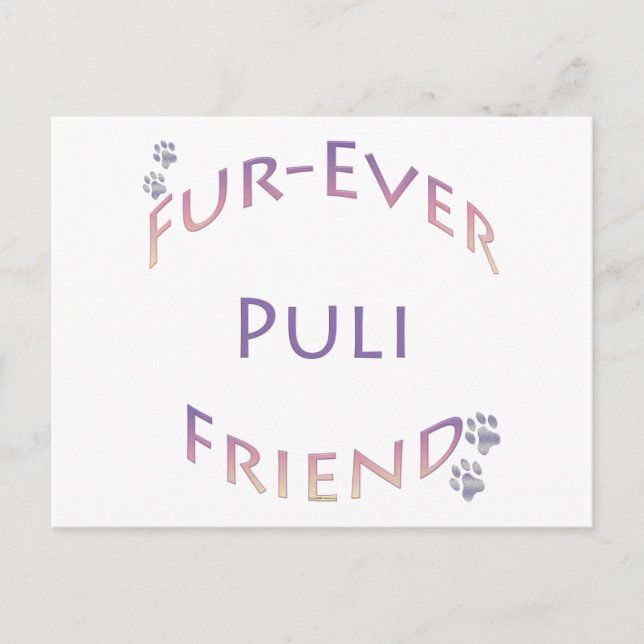 Puli Furever Friend Postkarte (Vorderseite)